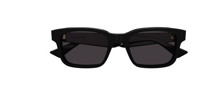 Bottega Veneta BV1146S 001 Black/Grey Rectangular Men's Sunglasses