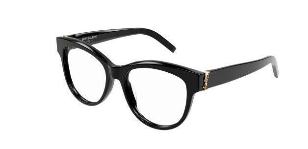 Saint Laurent SL M108 006 Black Round Women's Eyeglasses