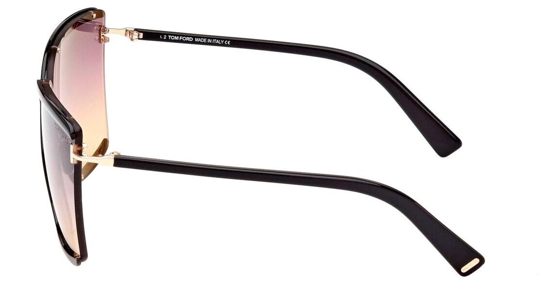 Tom Ford FT0936 Elle-02 01B  Black /Smoke Gradient Square Women's Sunglasses