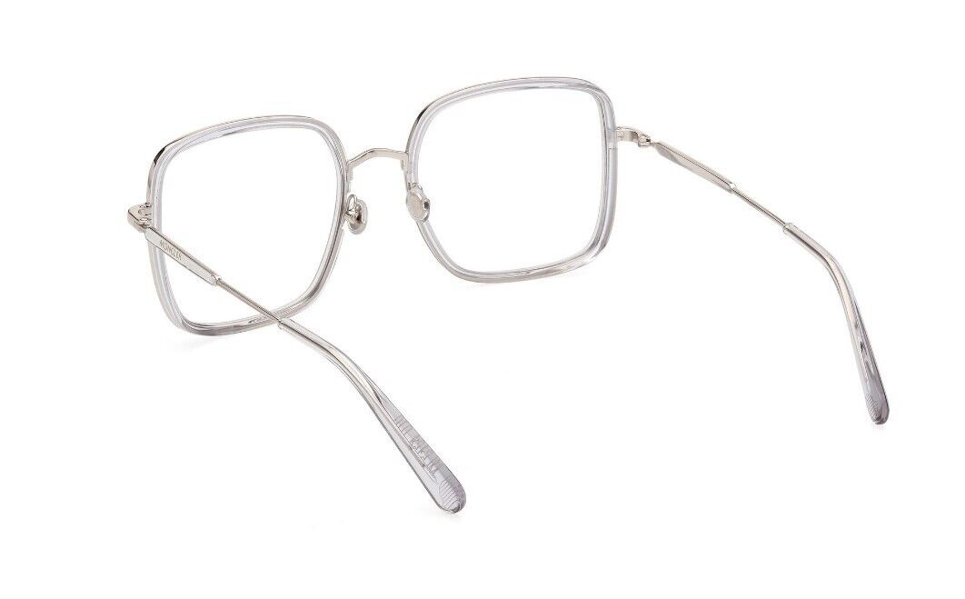Moncler ML5154 016 Shiny Palladium Square Full rim Women's Eyeglasses