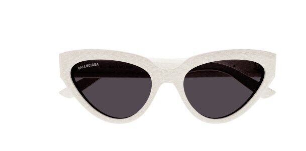 Balenciaga BB0270S 003 White/Grey Cat-Eye Women's Sunglasses