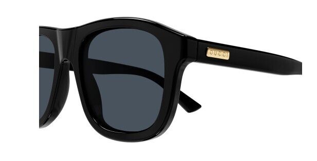 Gucci GG1316S 001 Black/Grey Soft Square Men's Sunglasses