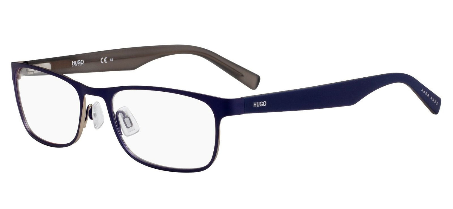 Hugo 0209 04NZ Matte Blue Gray Eyeglasses