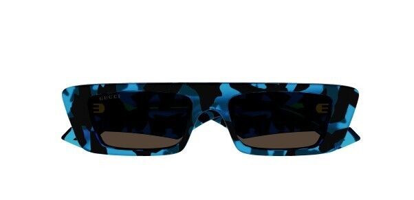 Gucci GG1331S 004 Havana/Brown Narrow Rectangular Men's Sunglasses