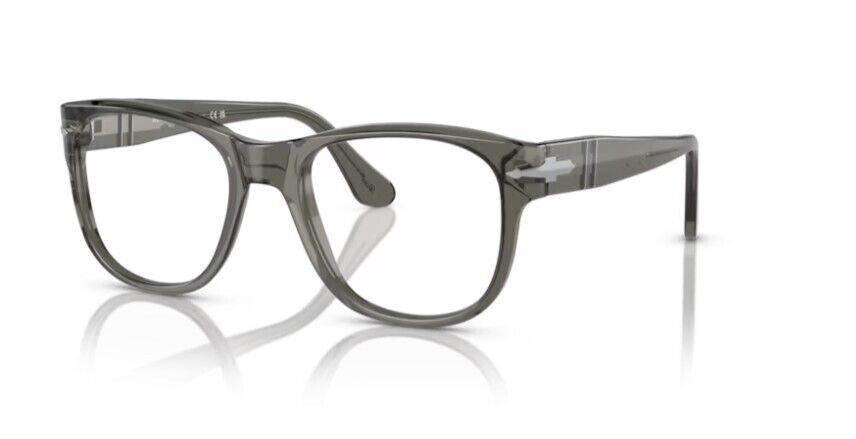 Persol 0PO3312V 1103 Transparent taupe gray Square Unisex Eyeglasses