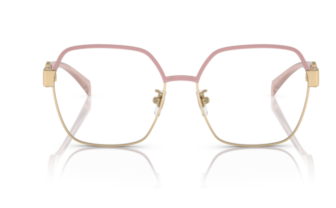 Versace VE1291D 1501  Matte gold/pink Oval Women's Eyeglasses