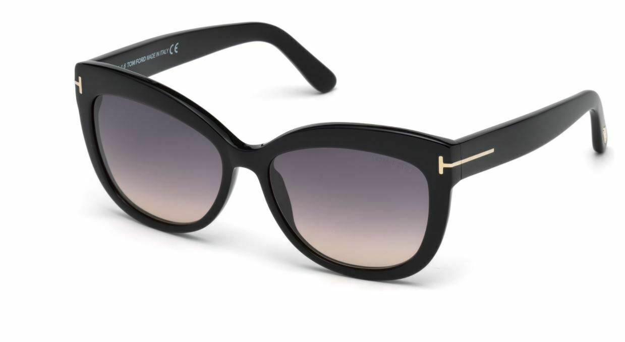 Tom Ford FT0524 Alistair 01B Shiny Black Sunglasses