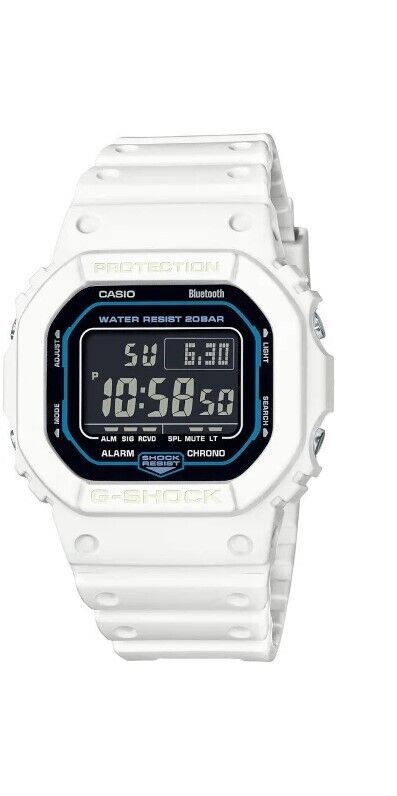 Casio G-Shock Digital Resin Strap White Band Men's Watch DWB5600SF-7