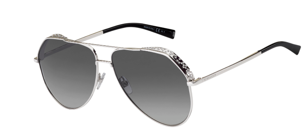 Givenchy 7185/G/S 0110 Palladium Aviator Women's Sunglasses