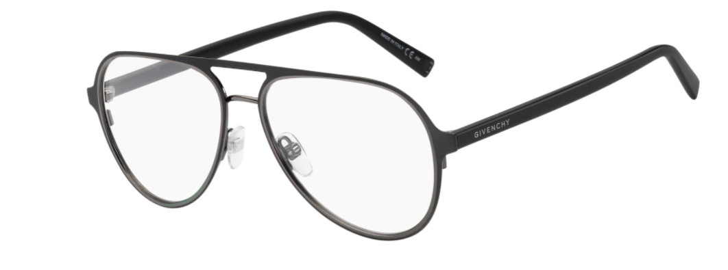 Givenchy Gv0133 0RZZ MatteBlack DarkRuthenium Aviator Men's Eyeglasses