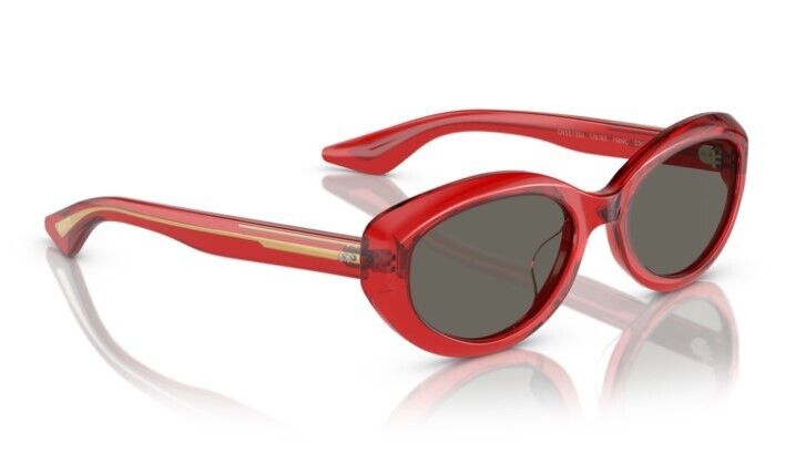 Oliver Peoples 0OV5513SU-1969C 1761R5 Translucent Red/Carbon Grey Sunglasses