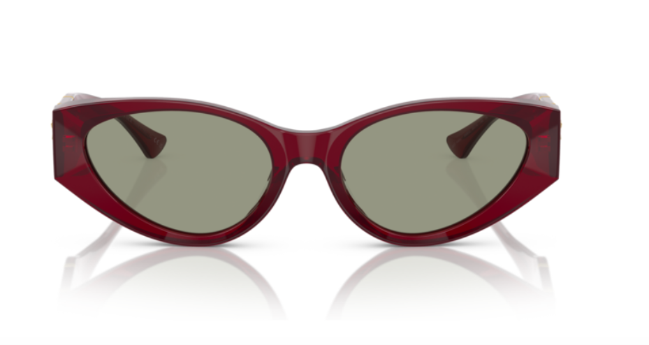 Versace 0VE4454 5430/2 Bordeaux/Green Cat-Eye Women's Sunglasses