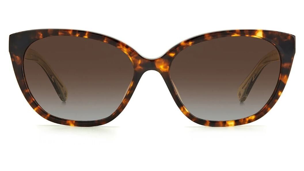 Kate Spade Philippa/G/S 086/LA Havana/Brown Polarized Cat Eye Women's Sunglasses