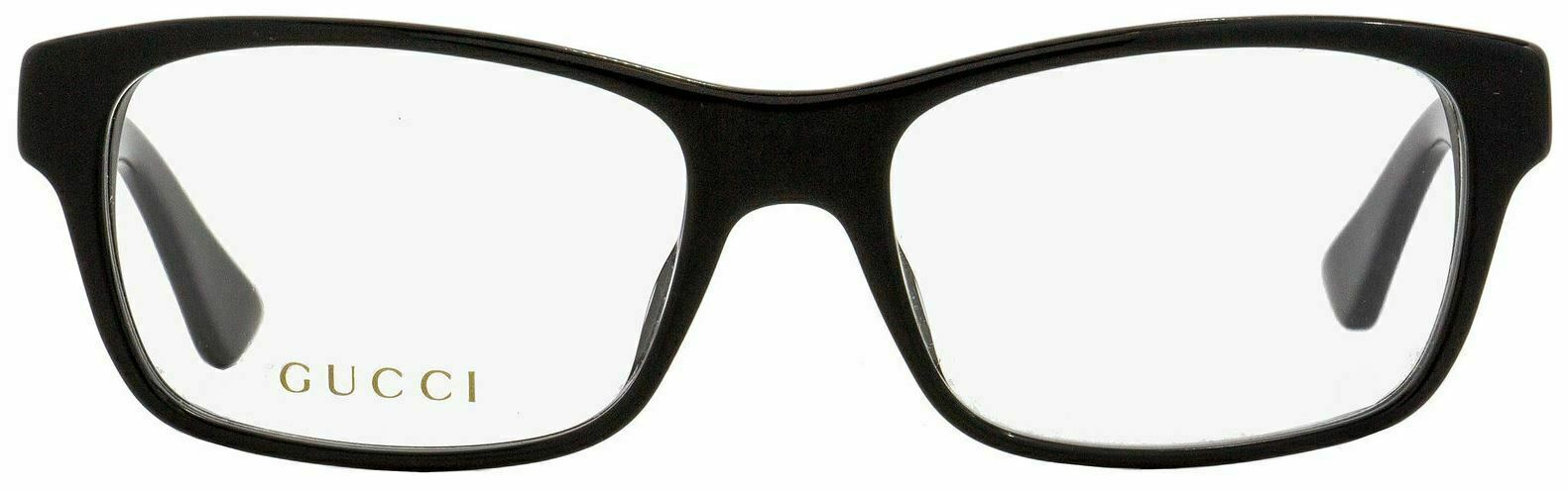 Gucci GG0006O 001 Rectangle Black/black  Men's Eyeglasses