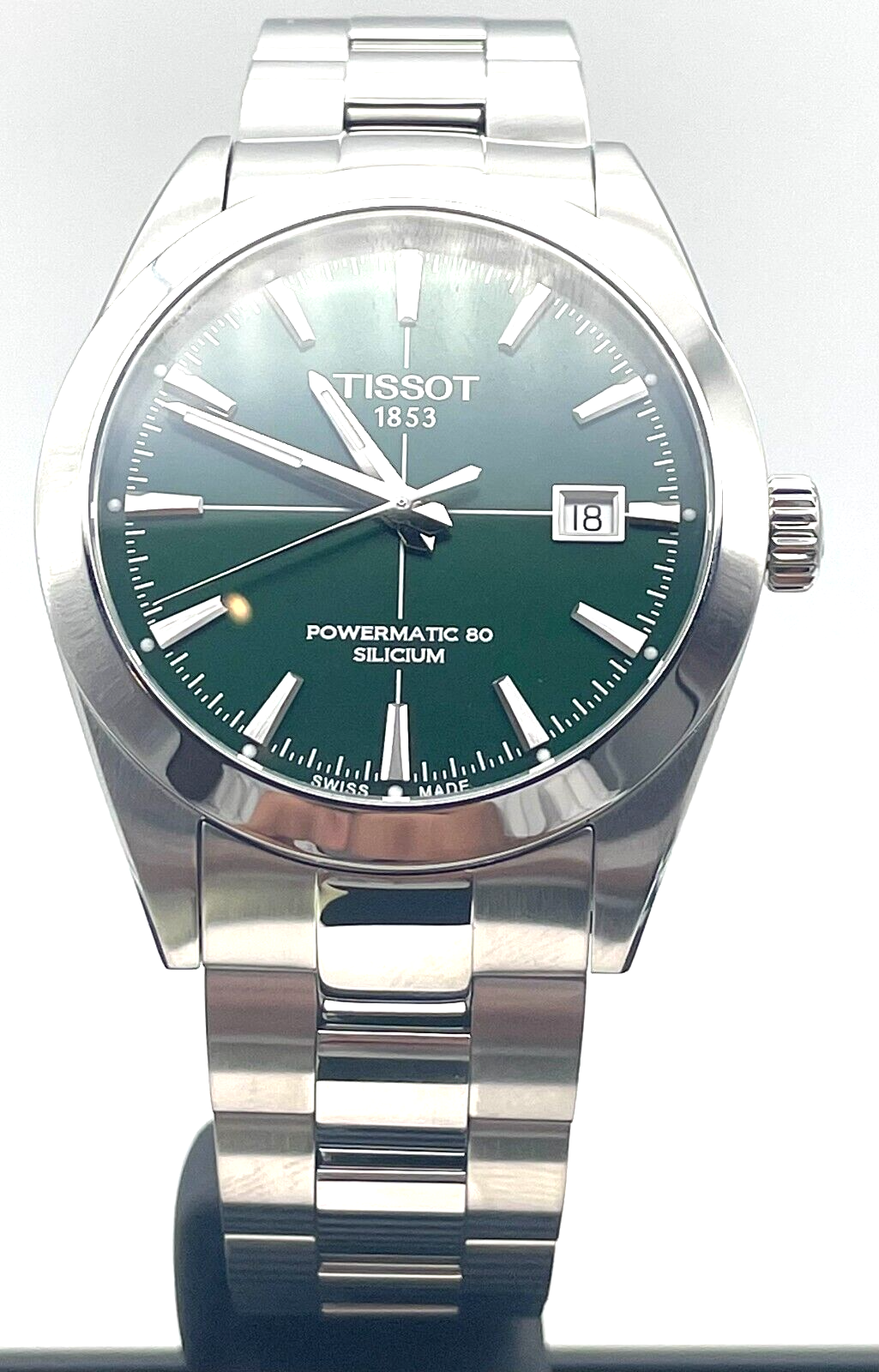 Tissot Gentleman Powermatic 80 Silicum Green Dial Men Watch T1274071109101