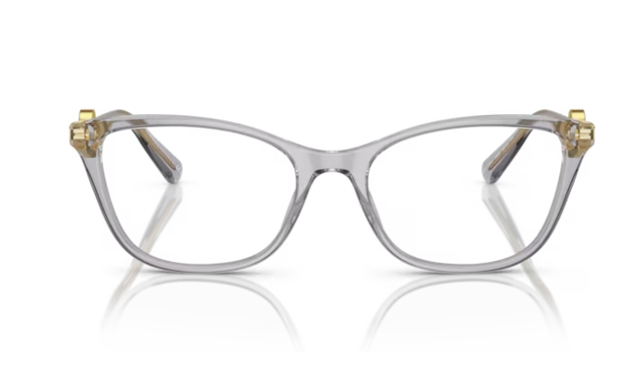 Versace 0VE3293 593 Transparent Grey Cat Eye Women's Eyeglasses