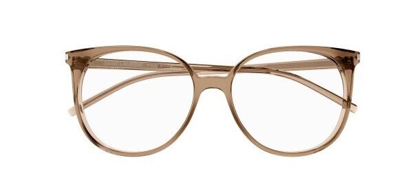 Saint Laurent SL 39 007 Brown Round Women's Eyeglasses