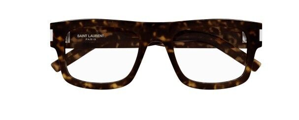 Saint Laurent SL 574 002 Havana Rectangular Men's Eyeglasses