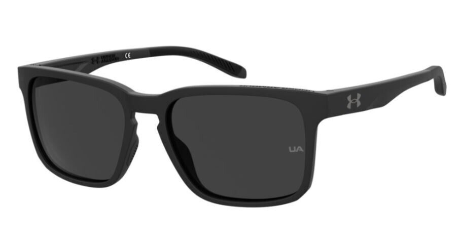 Under Armour UA Assist 2 0003/IR Matte Black/Gray Rectangle Men's Sunglasses