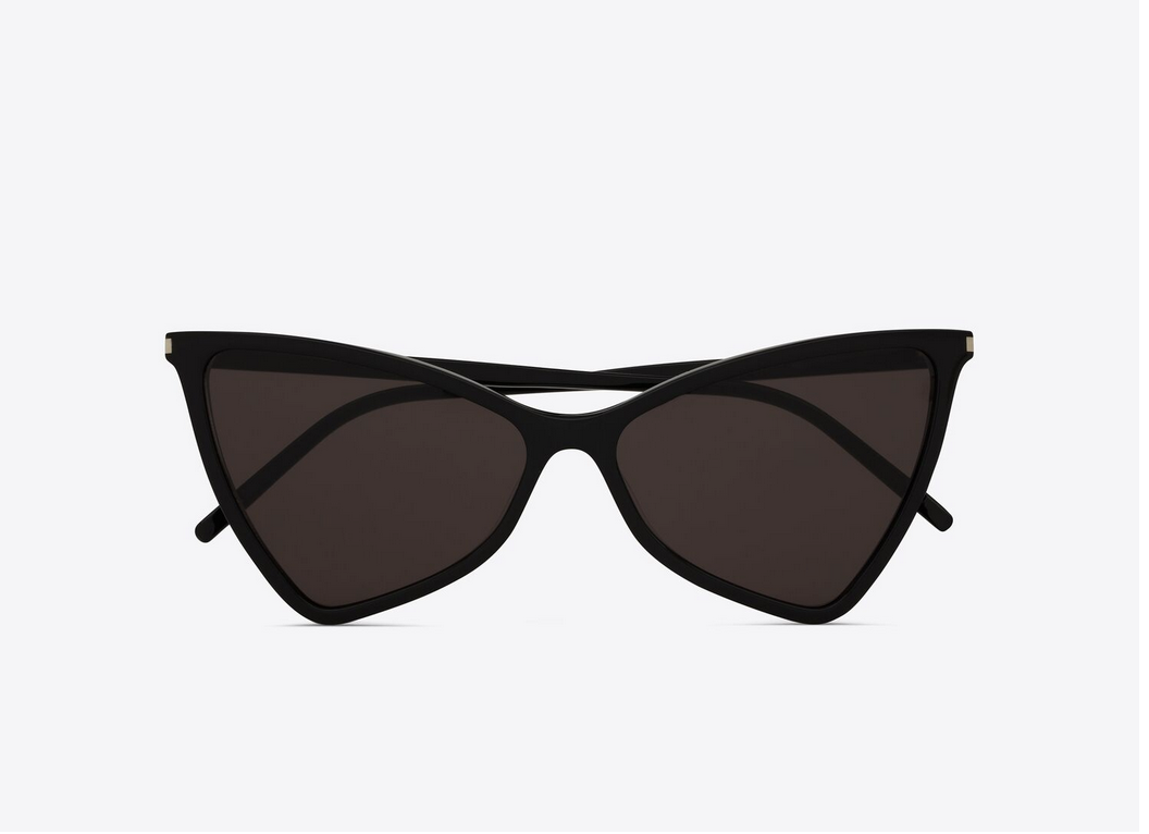 Saint Laurent SL 475 001 Black triangular cat-eye Women Sunglasses