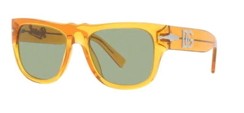 Persol 0PO3294S 116852 Transparent Orange/Green Mirrored Men's Sunglasses