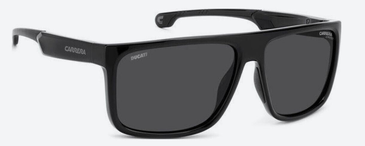 Carrera Carduc 011/S 0807/IR Black/Grey Rectangle Men's Sunglasses