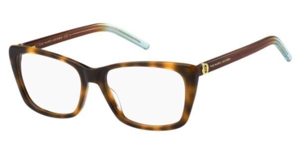 Marc Jacobs MARC-598 0ISK/00 Havana Azure Rectangle Women's Eyeglasses