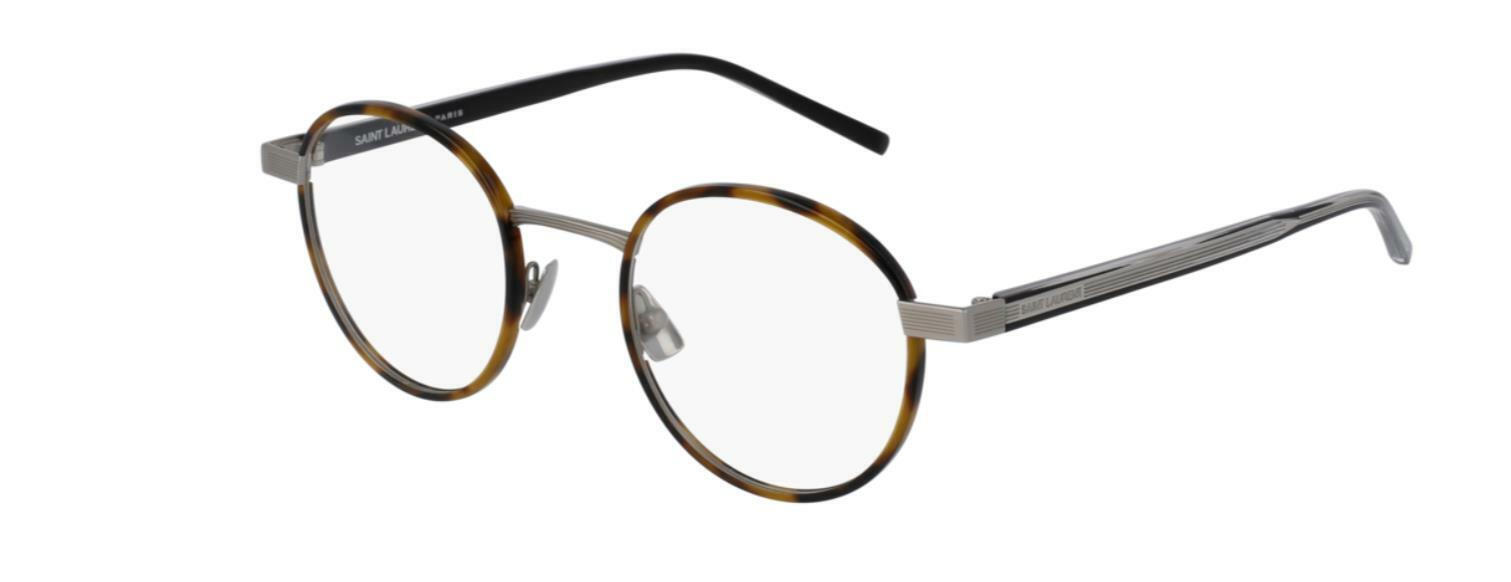 Saint Laurent SL 125 002 Havana/Silver Eyeglasses