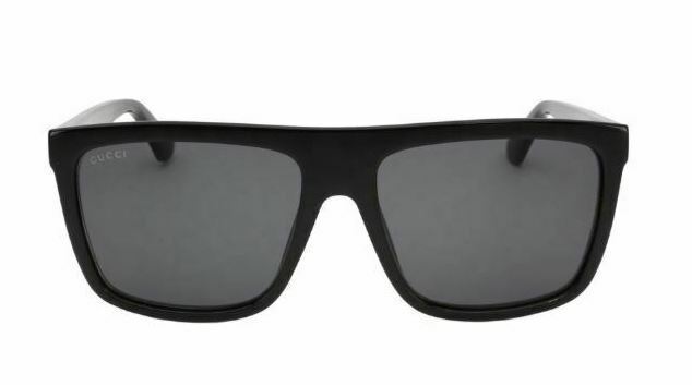 Gucci GG 0748S 001 Black/Gray Rectangle Men's Sunglasses