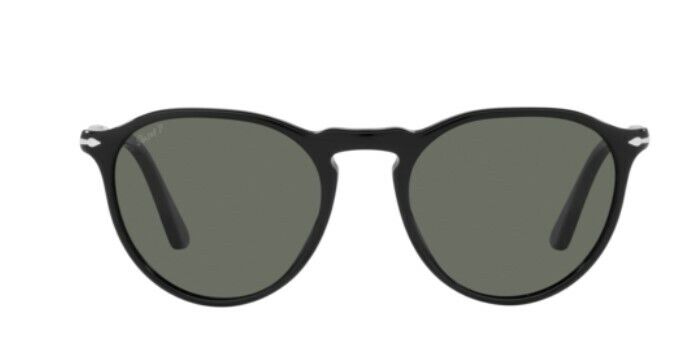 Persol 0PO3286S 95/58 Black/ Green Polarized Unisex Sunglasses