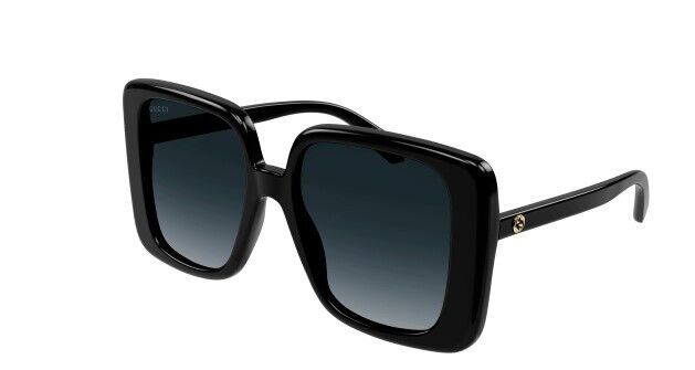 Gucci GG1314S 001 Black/Grey Gradient Oversized Square Women's Sunglasses