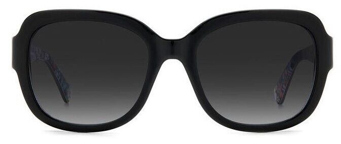 Kate Spade Layne/S 0807/9O Black/Gradient Grey Round Full Rim Women's Sunglasses