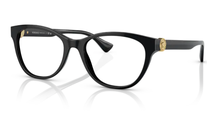 Versace VE3330 GB1 - Black Cat Eye Women's Eyeglasses