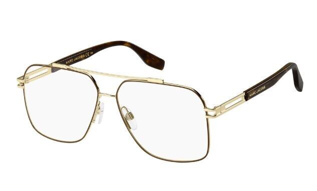 Marc Jacobs MARC-634 001Q/00 Gold Brown Rectangle Men's Eyeglasses