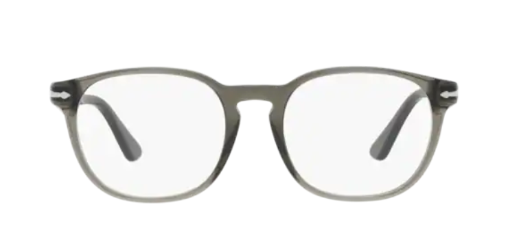 Persol 0PO3283V 1103 Transparent Taupe Grey / Silver Men's Eyeglasses