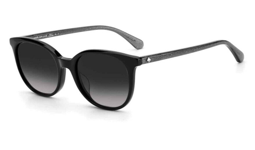 Kate Spade Andria/S 0807/9O Black/Grey Shaded Oval Women's Sunglasses