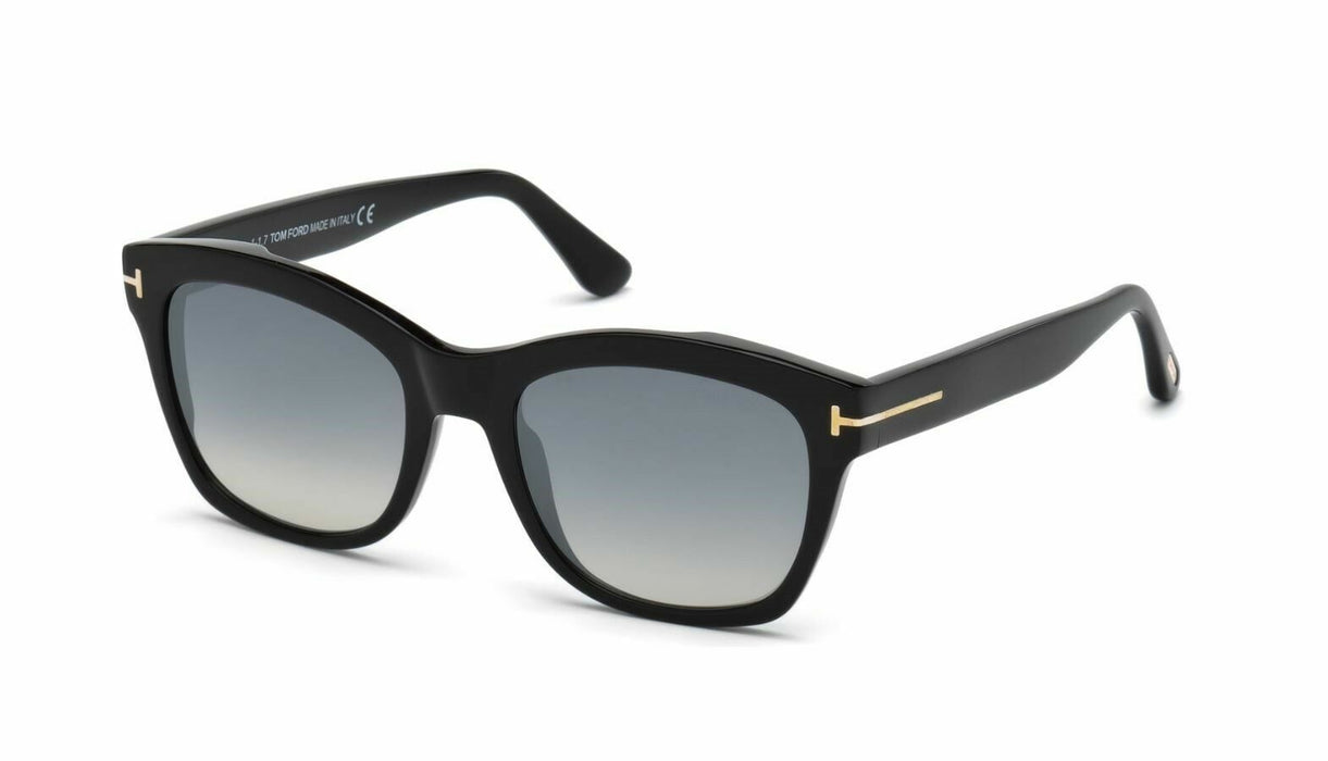 Tom Ford FT 0614 Lauren 02 01C Shiny Black Sunglasses