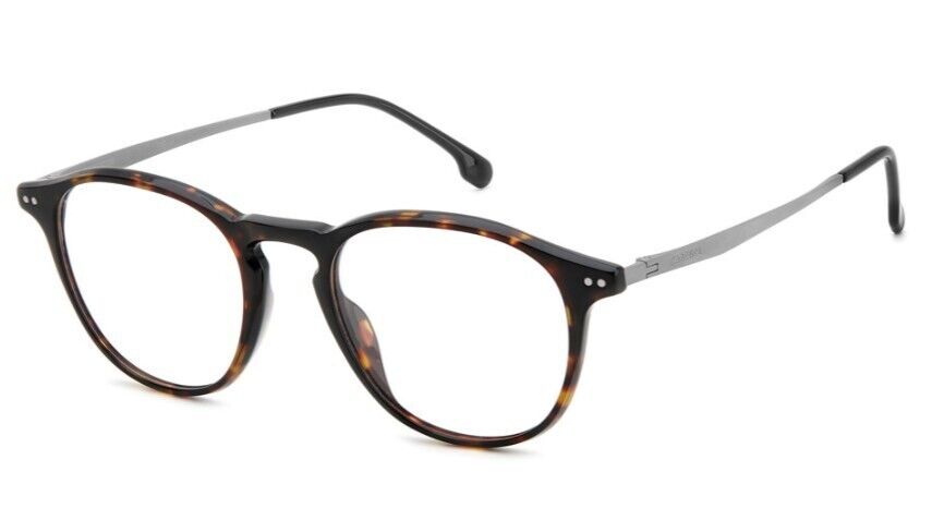 Carrera 8876 0086 Havana/Ruthenium Rectangle Men's Eyeglasses
