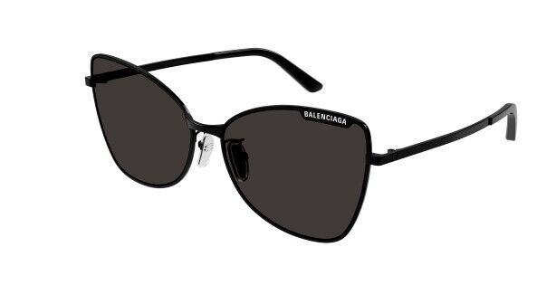 Balenciaga BB0278S 001 Black/Grey Cat Eye Women's Sunglasses