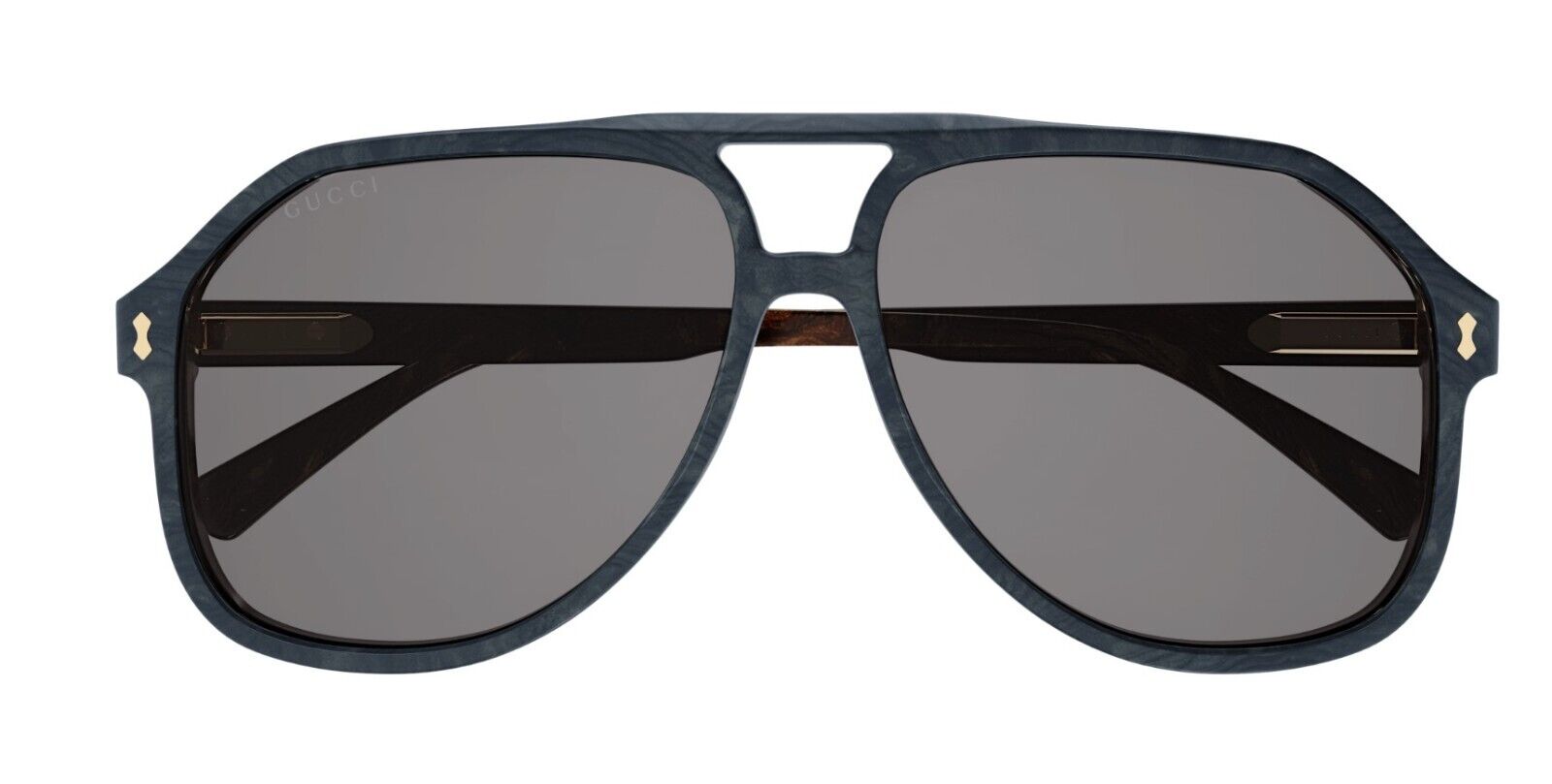 Gucci GG1042S 003 Blue/Grey Teardrop Men's Sunglasses
