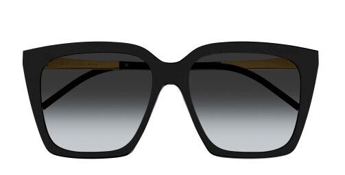 Saint Laurent SL M100 002 Black-Gold/Gradient Grey Oversized Women's Sunglasses