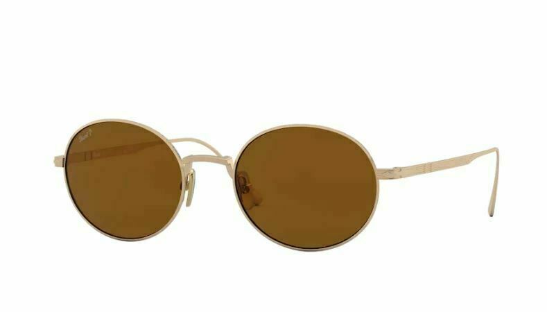Persol 0PO5001ST 800057 Gold/Brown Polarized Sunglasses