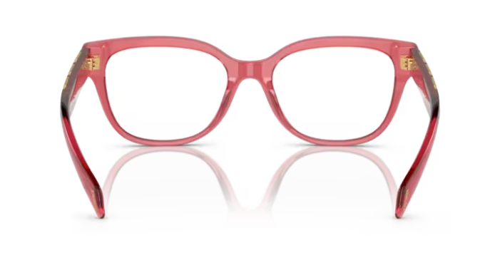 Versace 0VE3338 5409 Transparent red Soft Square Eye Women's Eyeglasses