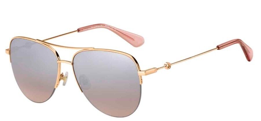 Kate Spade Maisie/G/S 035J Pink/Silver Mirror Shaded Brown Women's  Sunglasses