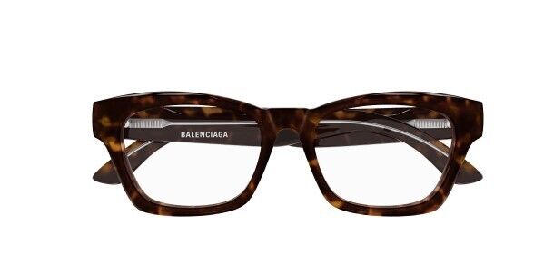 Balenciaga BB0242O 002 Havana Cat-Eye Unisex Eyeglasses