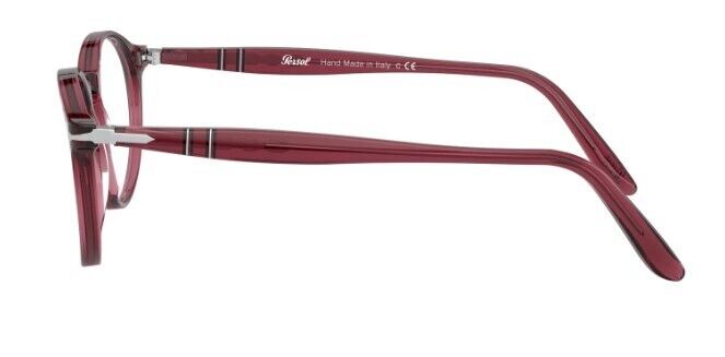 Persol 0PO3092VA 9062 Opal Bordeaux Round 50mm Men's Eyeglasses
