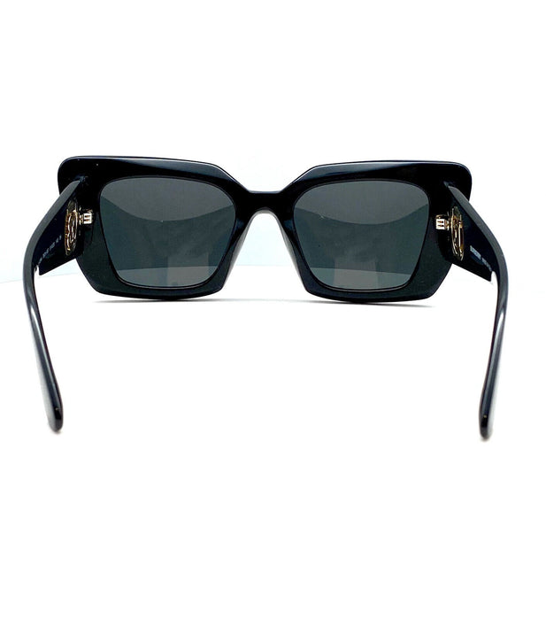 Burberry BE4344 300187 Black/Dark Grey Cat-Eye Full-Rim Women's Sunglasses