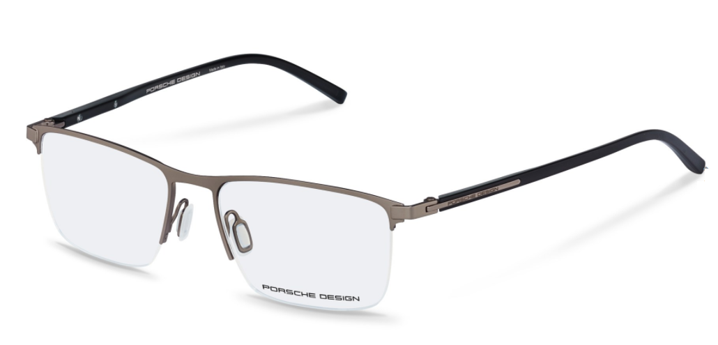 Porsche Design P 8371 D Brown/Black Rectangle Men's Eyeglasses