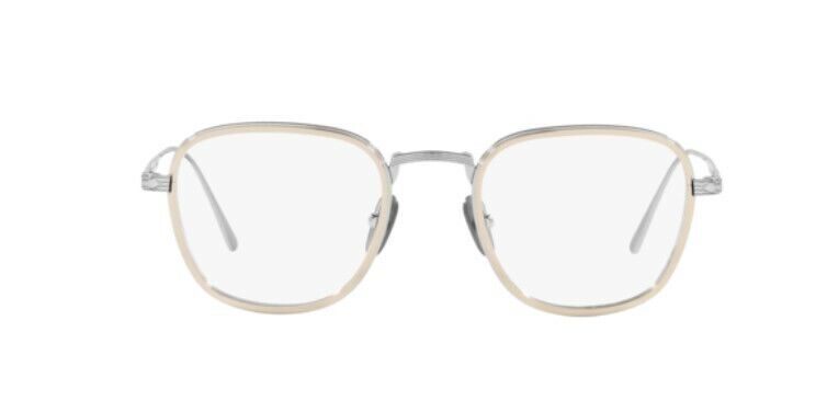 Persol 0PO5007VT 8010 Silver/Gold Square Unisex Eyeglasses