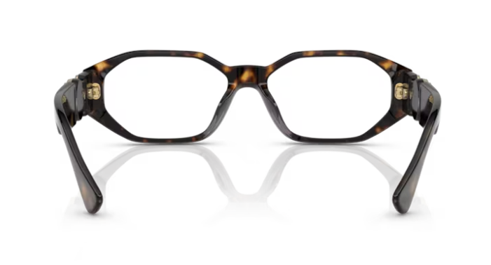 Versace 0VE3320U 108 Havana Men's Rectangular Eyeglasses